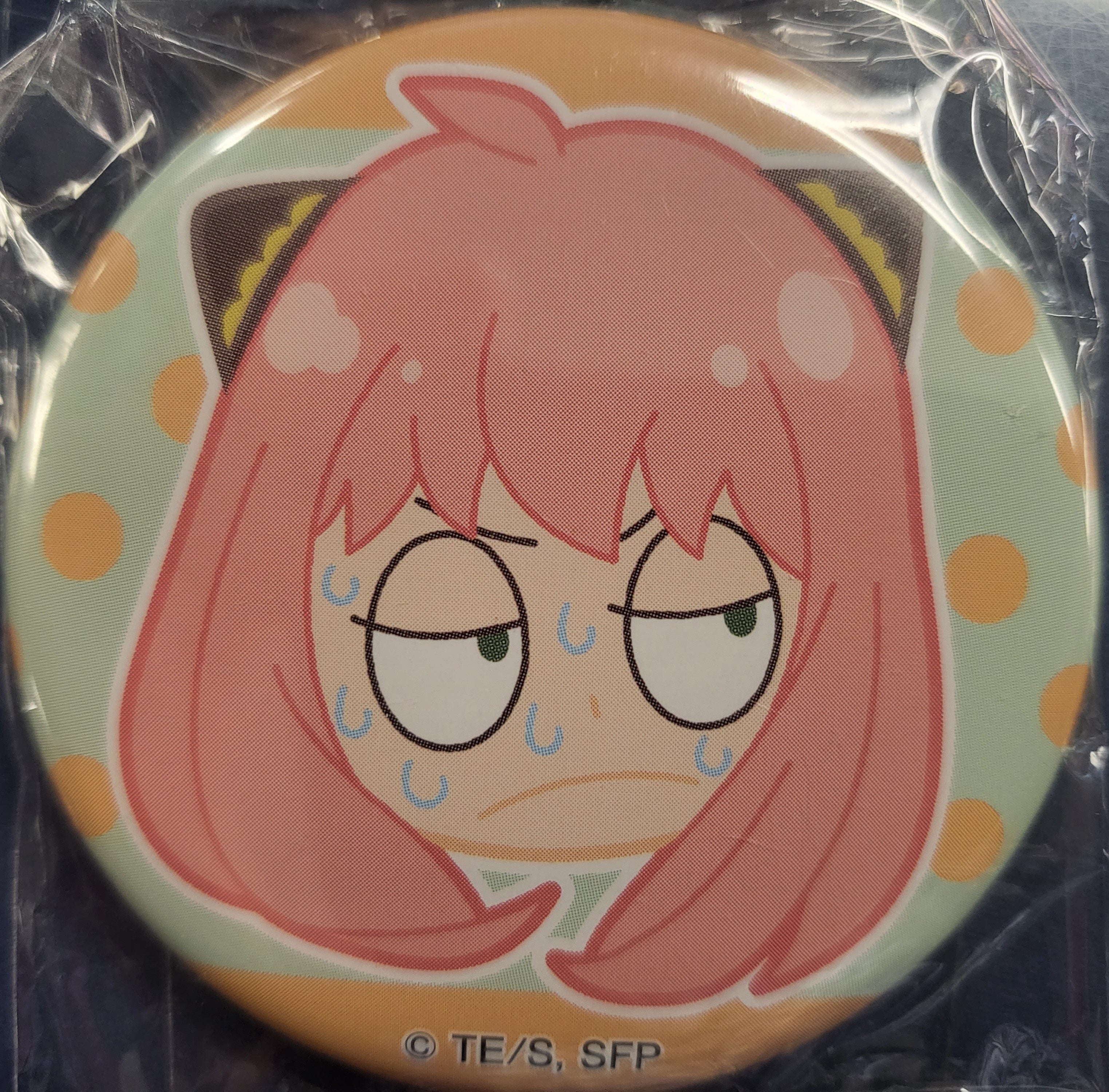 Copy of SPY x FAMILY Anya Forger drawing Metal Can Badge Pin 55mm Ver B