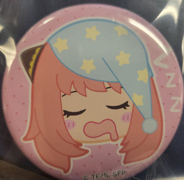 SPY x FAMILY Anya Forger drawing Metal Can Badge Pin 55mm Ver C sleeping