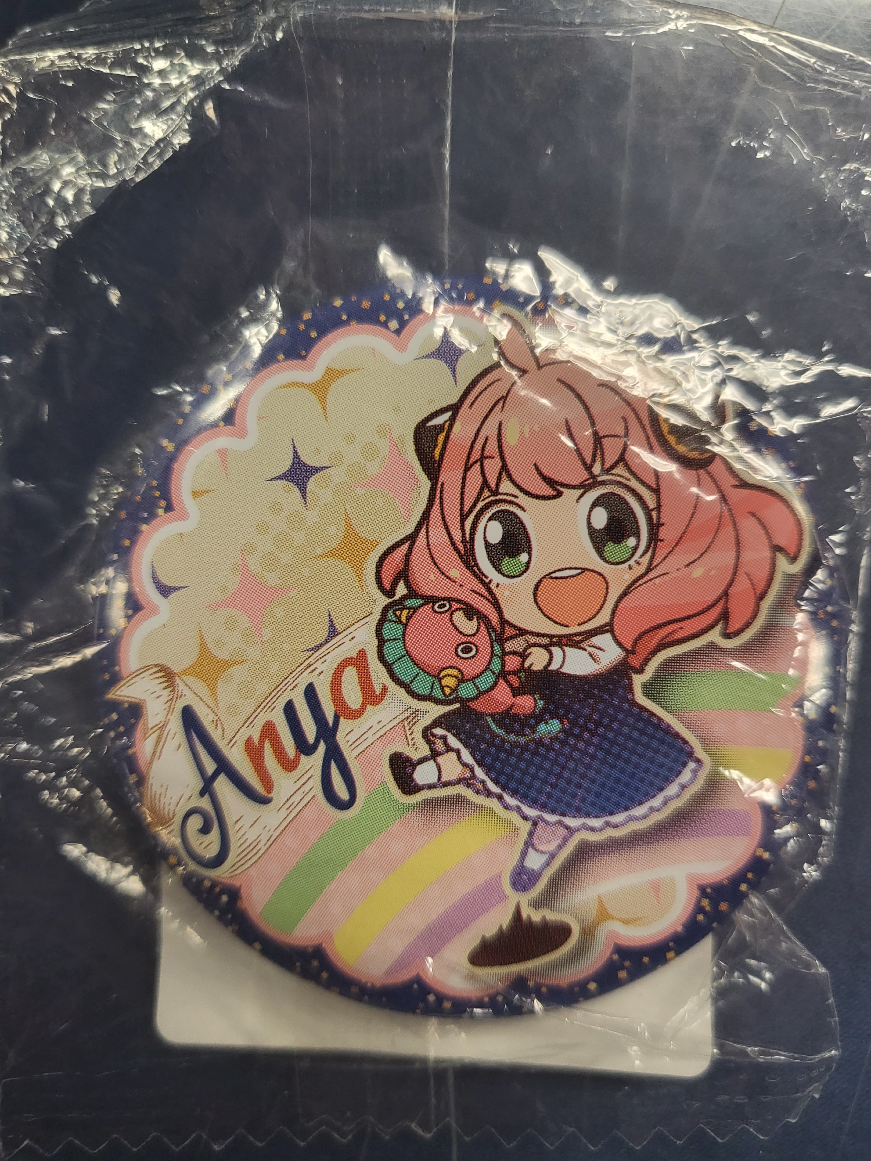 SPY x FAMILY Anya Forger Can Badge Pins Pyonkore Button 50mm (New) Japanese Rare