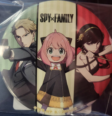 SPY x FAMILY Forger Family Can Badge Pins  Button 55mm (New) Japanese Rare