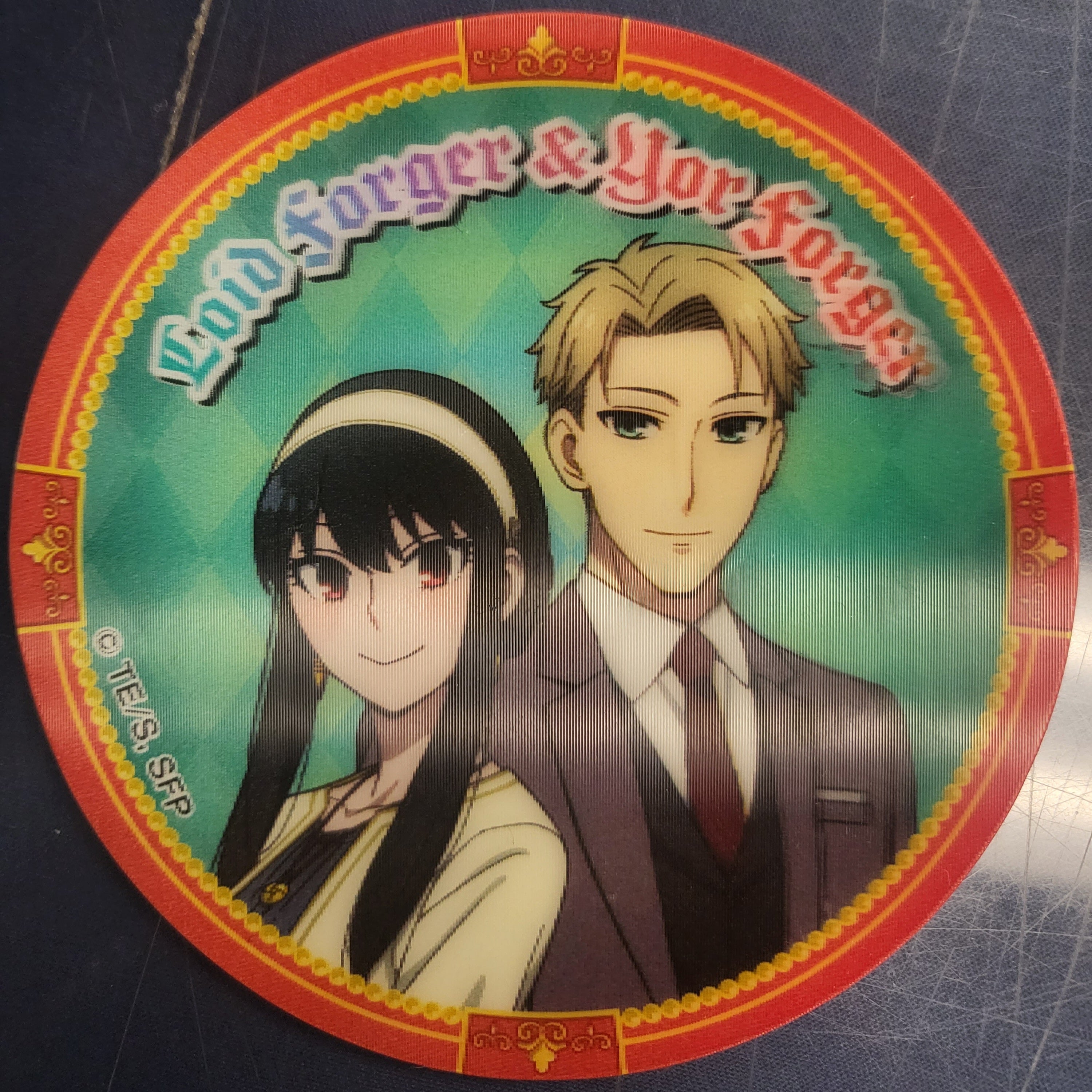 Spy x Family Loid Forger and Yor Forger lenticular magnet / coaster