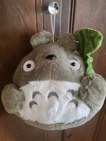 Totoro Grey w/ leaf 12" Plush