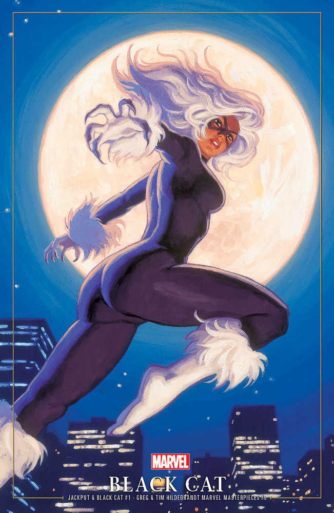 Jackpot & Black Cat #1 Greg And Tim Hildebrandt Black Cat Marvel Masterpieces III Variant (ONLINE ORDER ONLY)