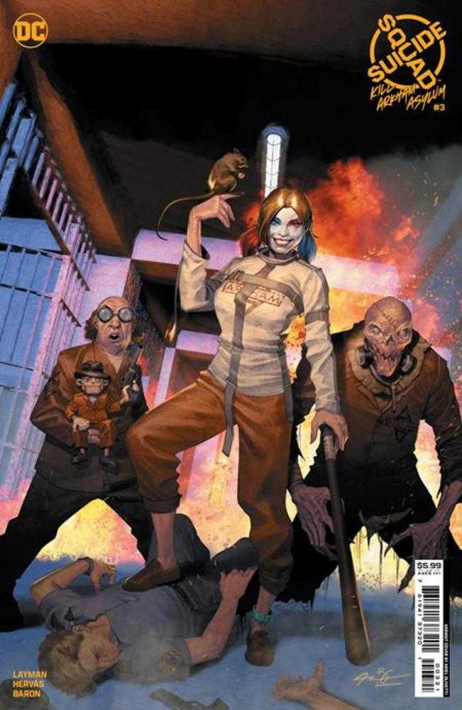 Suicide Squad Kill Arkham Asylum #3 (Of 5) Cover B Ariel Olivetti Card Stock Variant (Mature) (ONLINE ORDER ONLY)