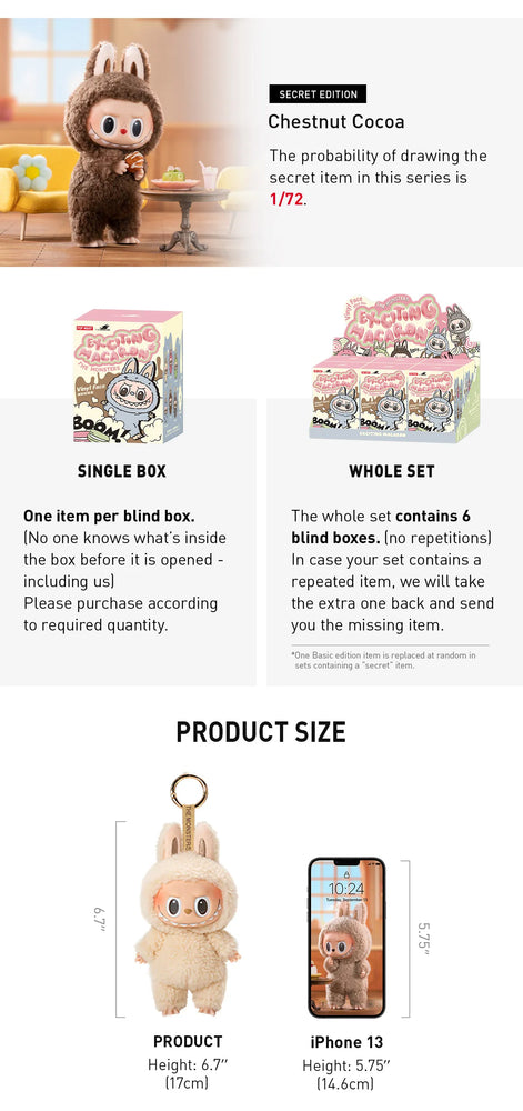 [RESTOCK: AUGUST] POPMART THE MONSTERS - Exciting Macaron Vinyl Face Blind Box Labubu (ONLINE ORDER ONLY)