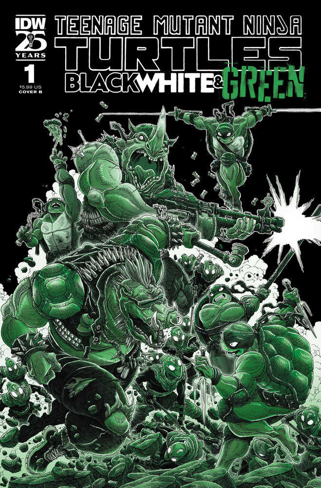 Teenage Mutant Ninja Turtles: Black White & Green (2024) #1B (Online Order Only)