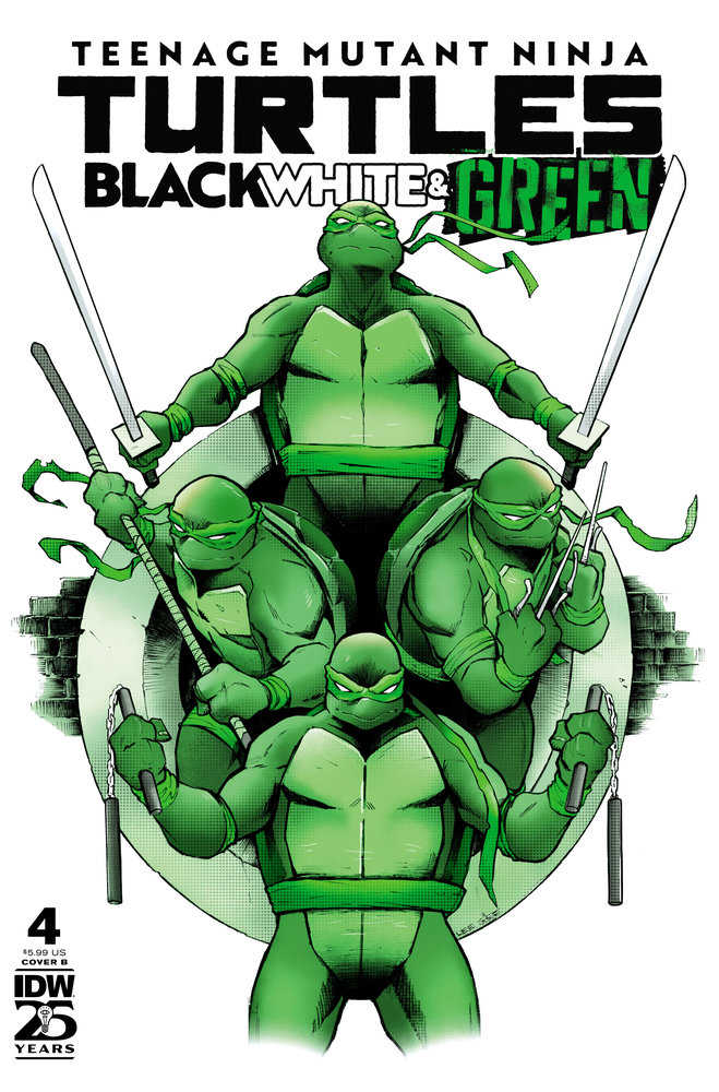 Teenage Mutant Ninja Turtles: Black, White, & Green (2024) #4B (Online Order Only)