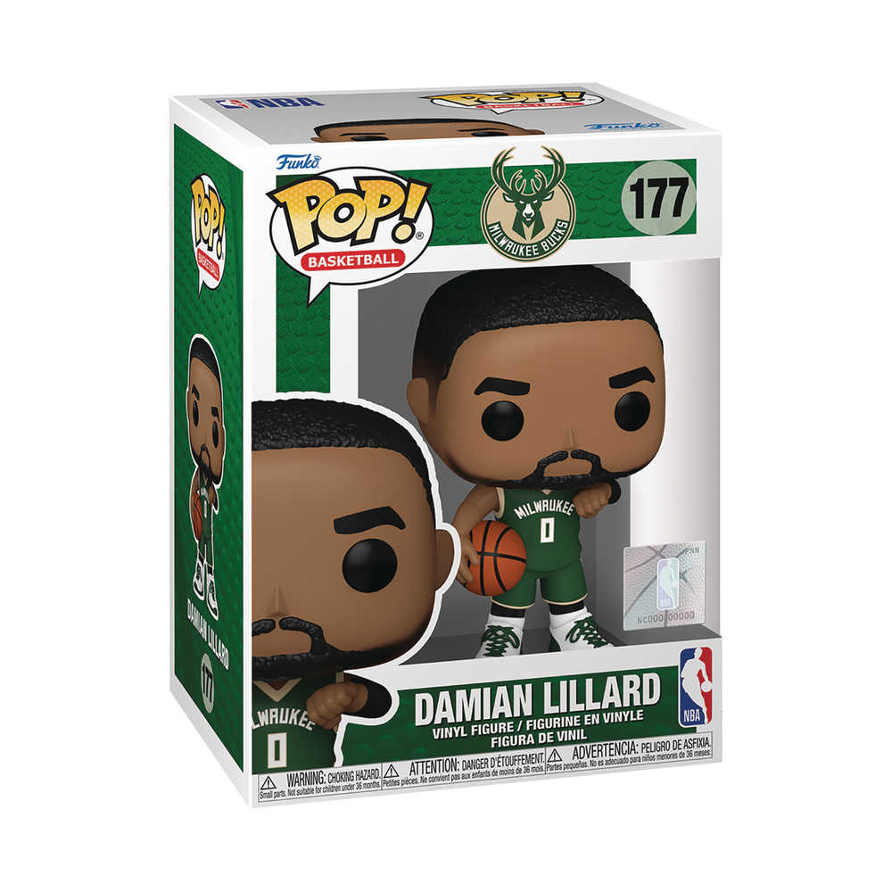 Pop NBA Bucks Damian Lillard Vinyl Figure 177 (ONLINE ORDER ONLY)