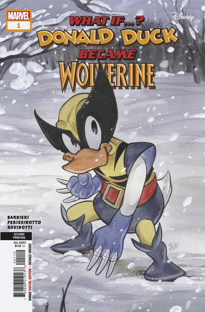 Marvel & Disney: What If...? Donald Duck Became Wolverine (2024) #1 Second Printing (Online Order Only)