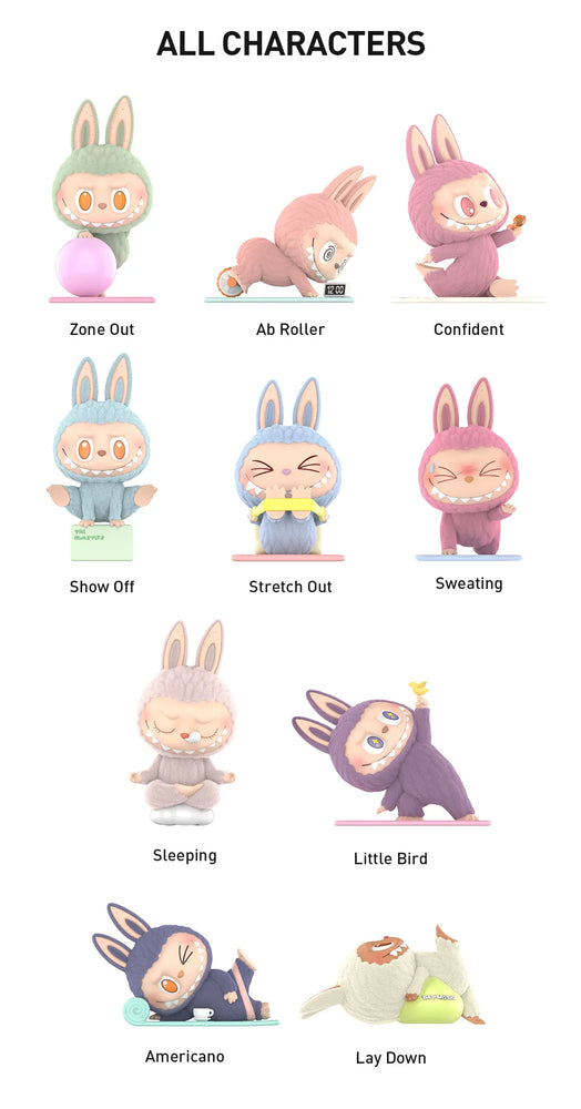 [In Stock] POPMART THE MONSTERS Labubu THE MONSTERS Lazy Yoga Series Figures Blind Box (SEALED) (ONLINE ORDER ONLY)
