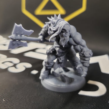 Blackcrag Mountain Orc - Sculpt Option A (Male Orc Barbarian) (Online Order Only)
