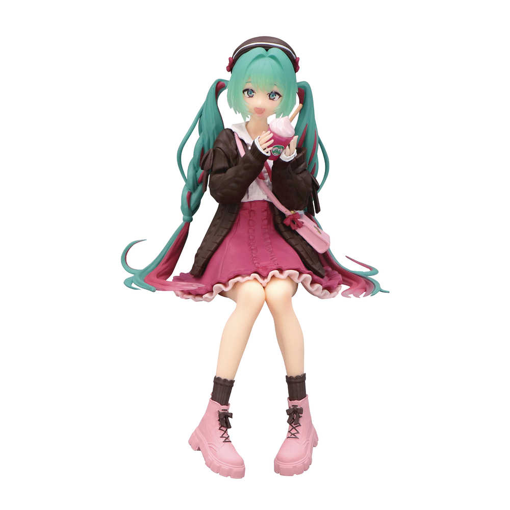 Hatsune Miku Autumn Date Pink Color Noodle Stopper Figure