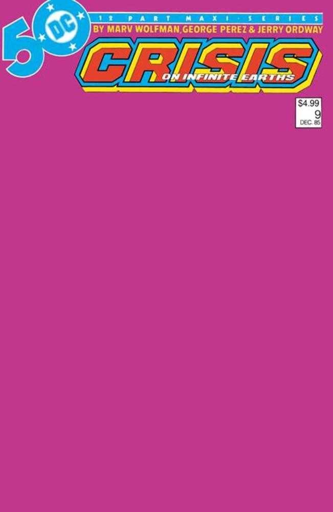Crisis On Infinite Earths (1985) #9C Facsimile Edition (Online Order Only)