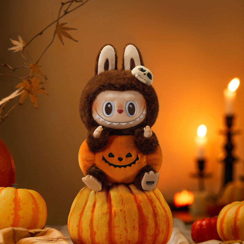 Happy Halloween Party Labubu-Sitting Pumpkin Vinyl Plush Pendant (ONLINE ORDER ONLY)