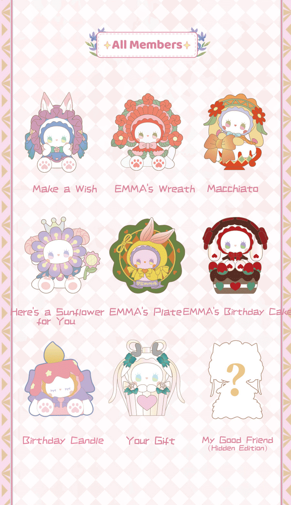 MJ Studio: Emma Secret Forest Birthday Party Series (Different Color) - 1 Blind Box (ONLINE ORDER ONLY)