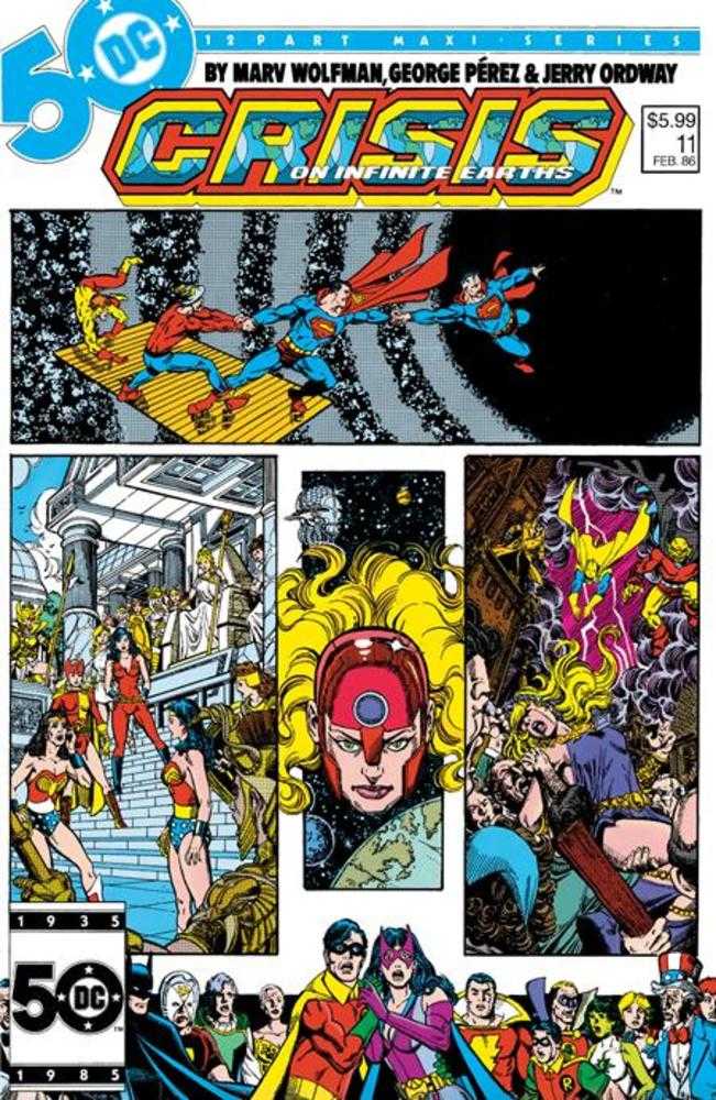 Crisis On Infinite Earths #11 Facsimile Edition Cover B George Perez Foil Variant (Online Order Only)