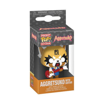 Pop Keychain Aggretsuko W Guitar Figure