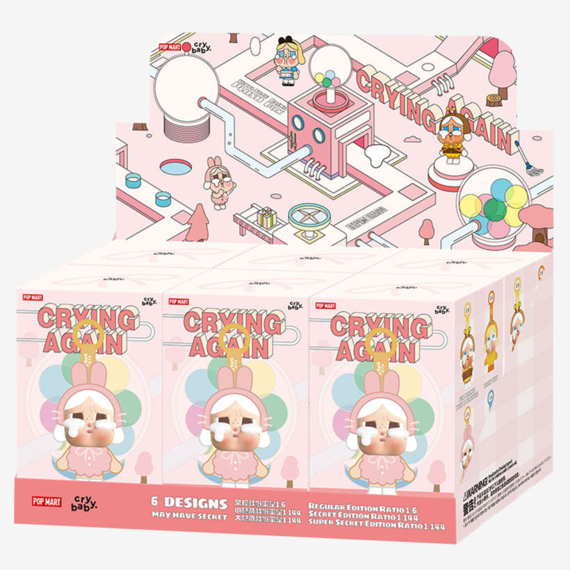[IN STOCK] POPMART CRYBABY Crying Again Series - Vinyl Face Plush Blind Box (ONLINE ORDER ONLY)
