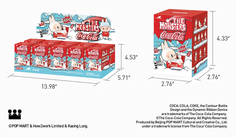 POP MART: THE MONSTERS Coca-Cola Series Figures - 1 Blind Box (ONLINE ORDER ONLY)
