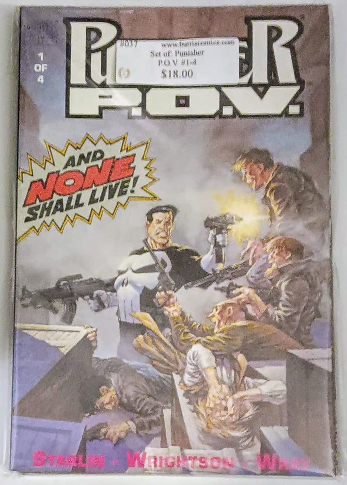 Comic Book Set: Punisher P.O.V. #1-4, Marvel Comics (ONLINE ORDER ONLY)
