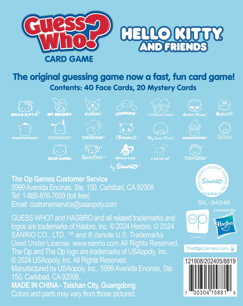 GUESS WHO? Card Game: Hello Kitty and Friends (ONLINE ORDER ONLY)
