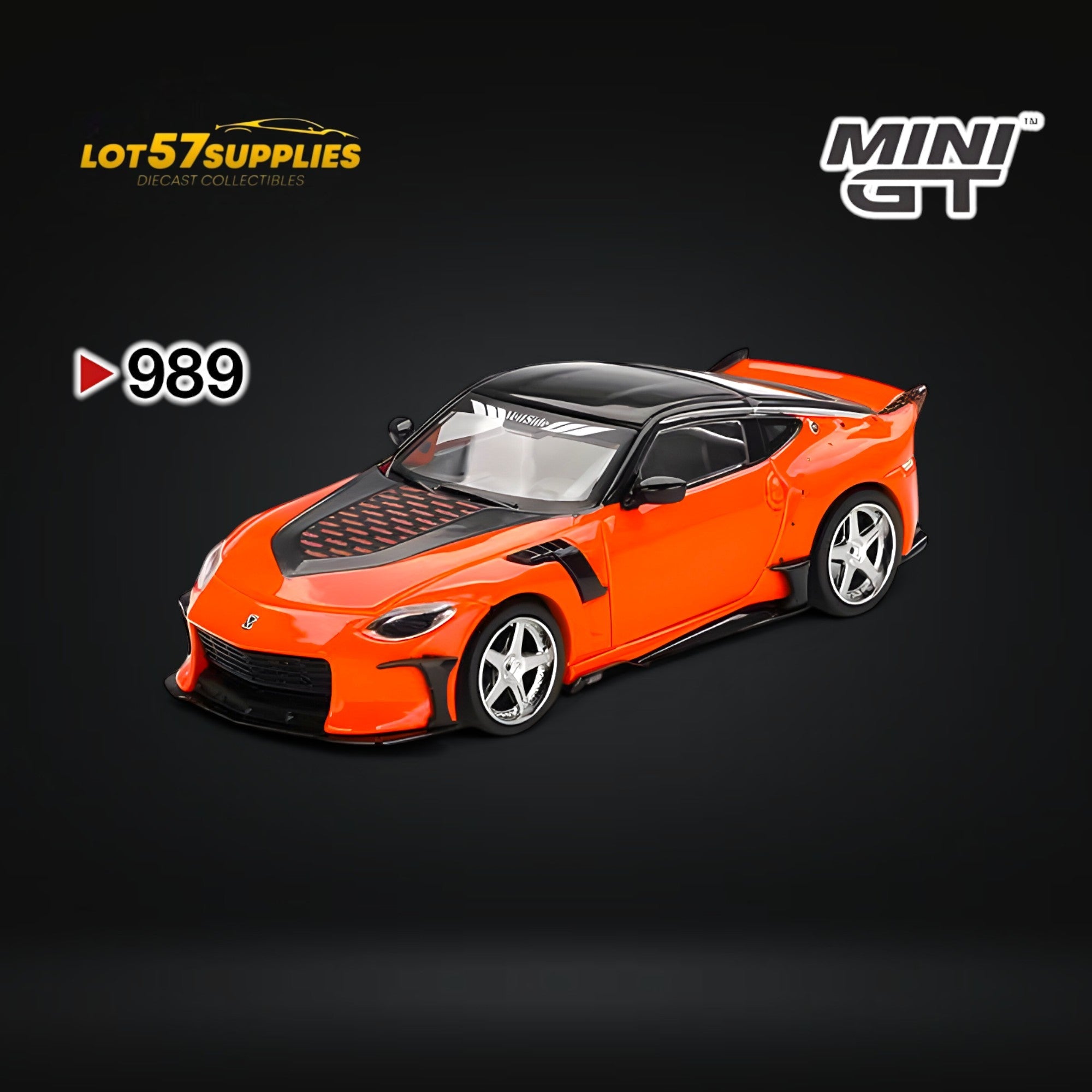 (Pre-Order) Mini-GT Nissan Z VeilSide FFZ400 Orange #989 1:64 (ONLINE ORDER ONLY)