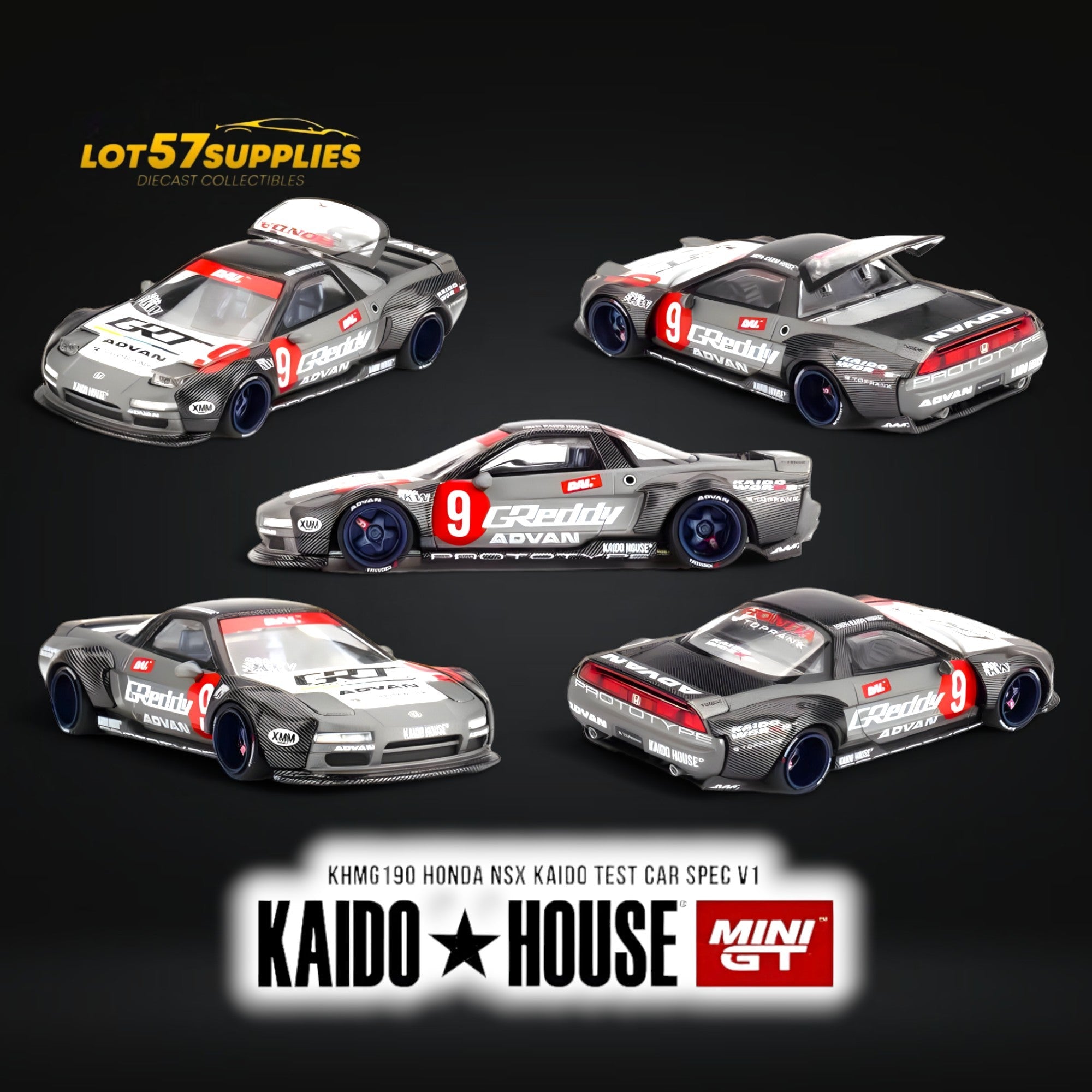 (Pre-Order) Mini-GT x KAIDO Honda NSX Kaido Test Car Spec V1 1:64 (ONLINE ORDER ONLY)