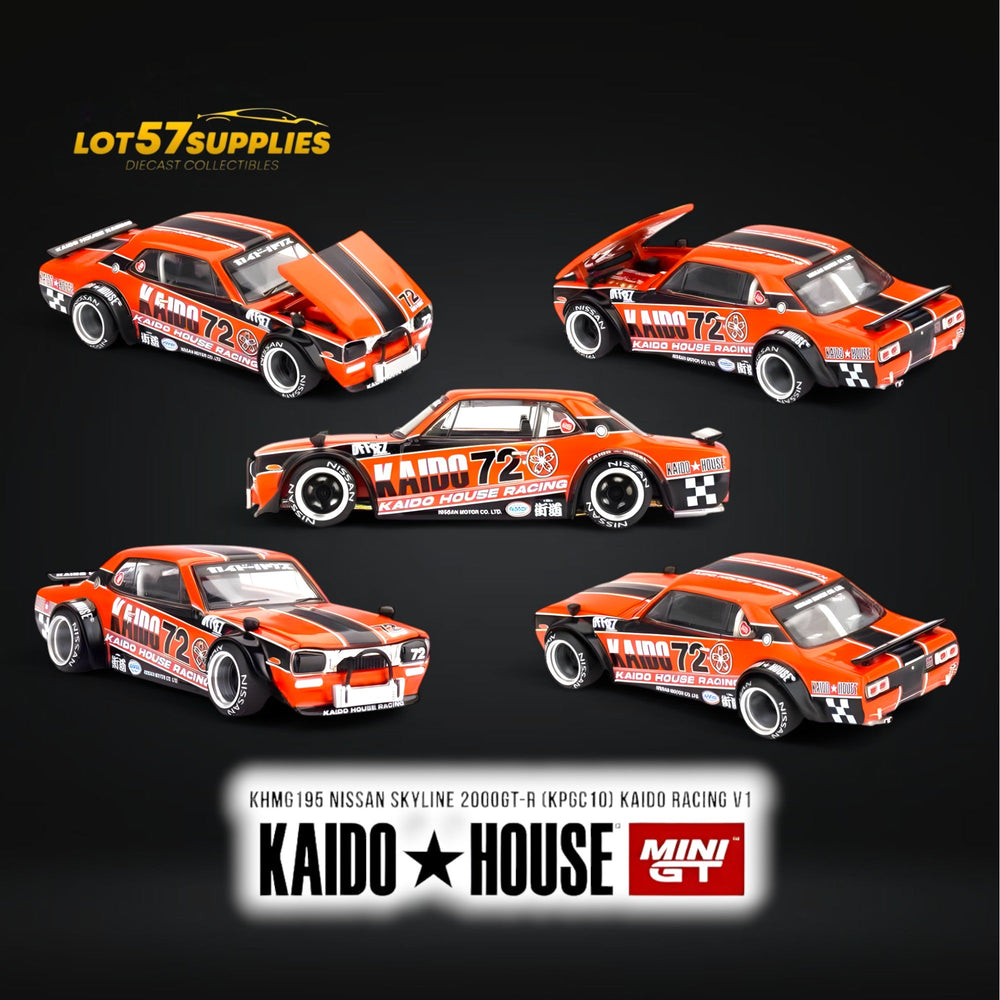 (Pre-Order) Mini-GT x KAIDO Nissan Skyline 2000GT-R (KPGC10) Kaido Racing V1 1:64 (ONLINE ORDER ONLY)