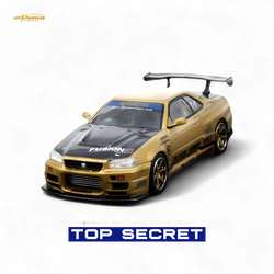 (Pre-Order) INNO64 TOP SECRET R34 GT-R - Gold 1/64 (ONLINE ORDER ONLY)