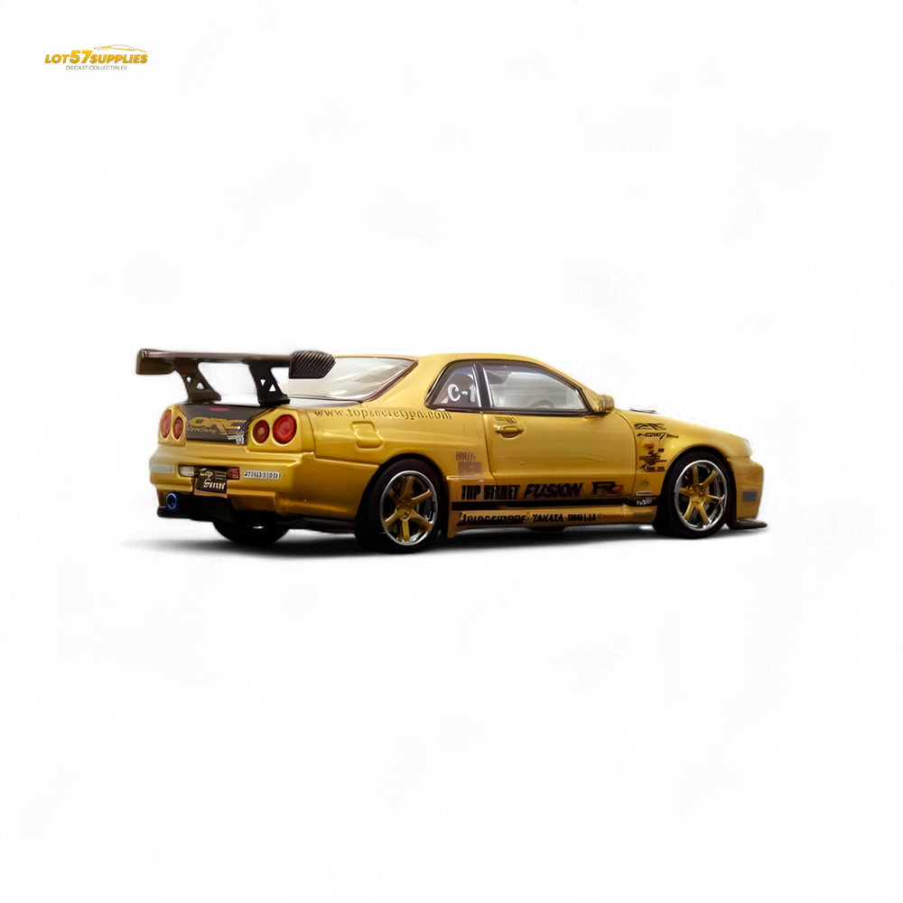 (Pre-Order) INNO64 TOP SECRET R34 GT-R - Gold 1/64 (ONLINE ORDER ONLY)