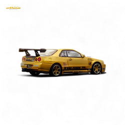 (Pre-Order) INNO64 TOP SECRET R34 GT-R - Gold 1/64 (ONLINE ORDER ONLY)