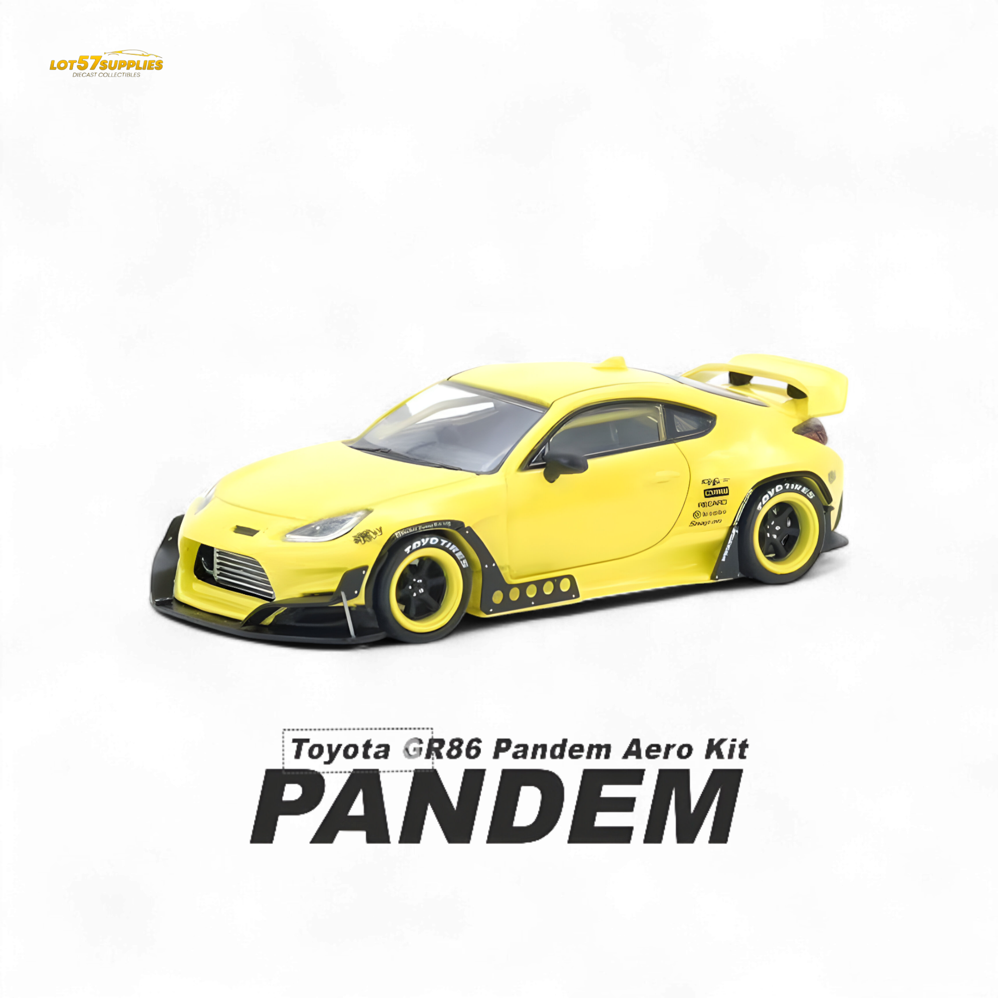 (Pre-Order) INNO64 Toyota GR86 Pandem - Yellow 1/64 (ONLINE ORDER ONLY)