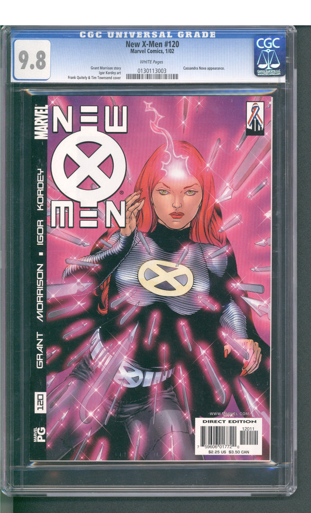 New X-Men #120 (01/02) Graded CGC 9.8 (Online Order Only)