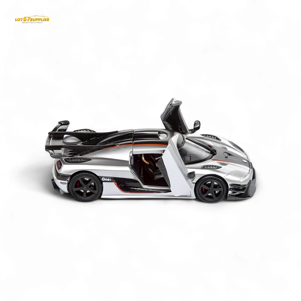 (Pre-Order) DEMON KING Koenigsegg ONE:1 - Silver 1:64 (ONLINE ORDER ONLY)