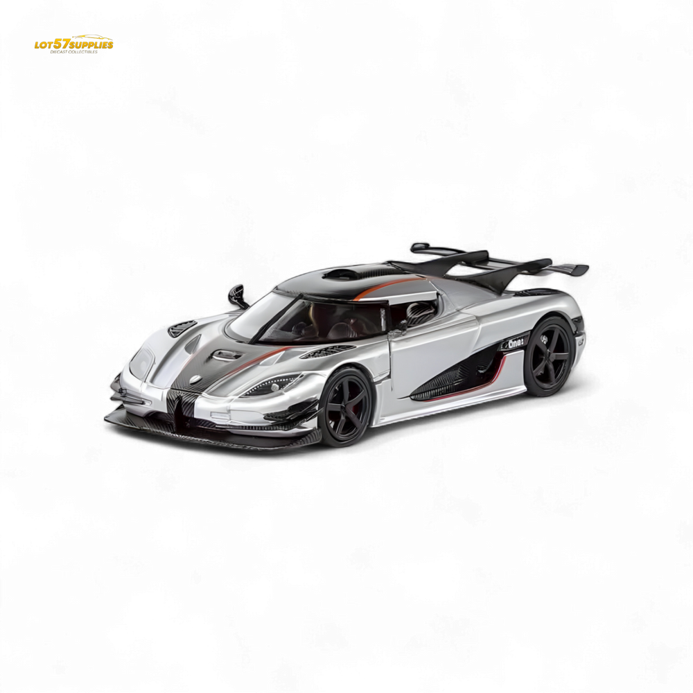 (Pre-Order) DEMON KING Koenigsegg ONE:1 - Silver 1:64 (ONLINE ORDER ONLY)
