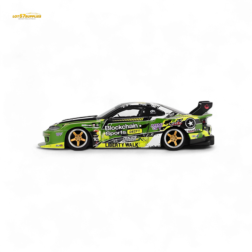 (Pre-Order) MINI-GT Nissan LB-Super Silhouette S15 Silvia #555 V2 2024 Formula Drift Japan - 1:64 (Online Order Only)