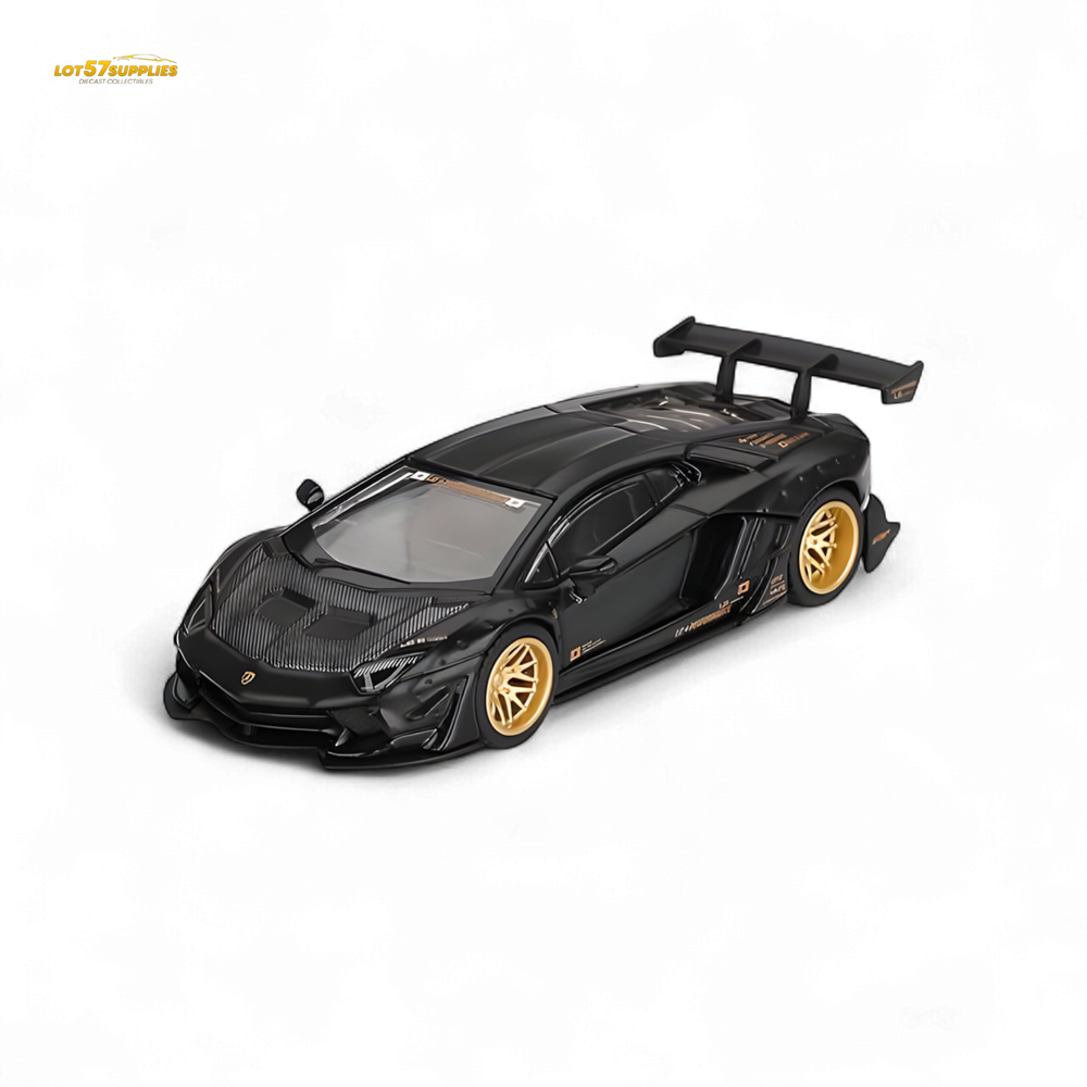 (Pre-Order) Mini-GT LB★WORKS Lamborghini Aventador Limited Edition Matte Black #1087 - 1:64 (ONLINE ORDER ONLY)