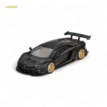 (Pre-Order) Mini-GT LB★WORKS Lamborghini Aventador Limited Edition Matte Black #1087 - 1:64 (ONLINE ORDER ONLY)