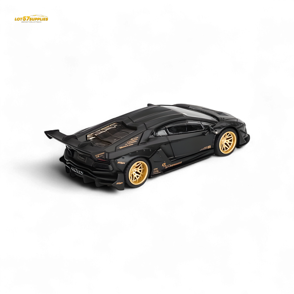 (Pre-Order) Mini-GT LB★WORKS Lamborghini Aventador Limited Edition Matte Black #1087 - 1:64 (ONLINE ORDER ONLY)
