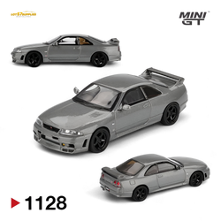 (Pre-Order) Mini-GT Nissan Skyline GT-R (NISMO BCNR33 CRS Version) - Dark Metal Gray 1:64 #1128 (ONLINE ORDER ONLY)