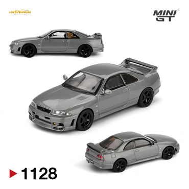 (Pre-Order) Mini-GT Nissan Skyline GT-R (NISMO BCNR33 CRS Version) - Dark Metal Gray 1:64 #1128 (ONLINE ORDER ONLY)