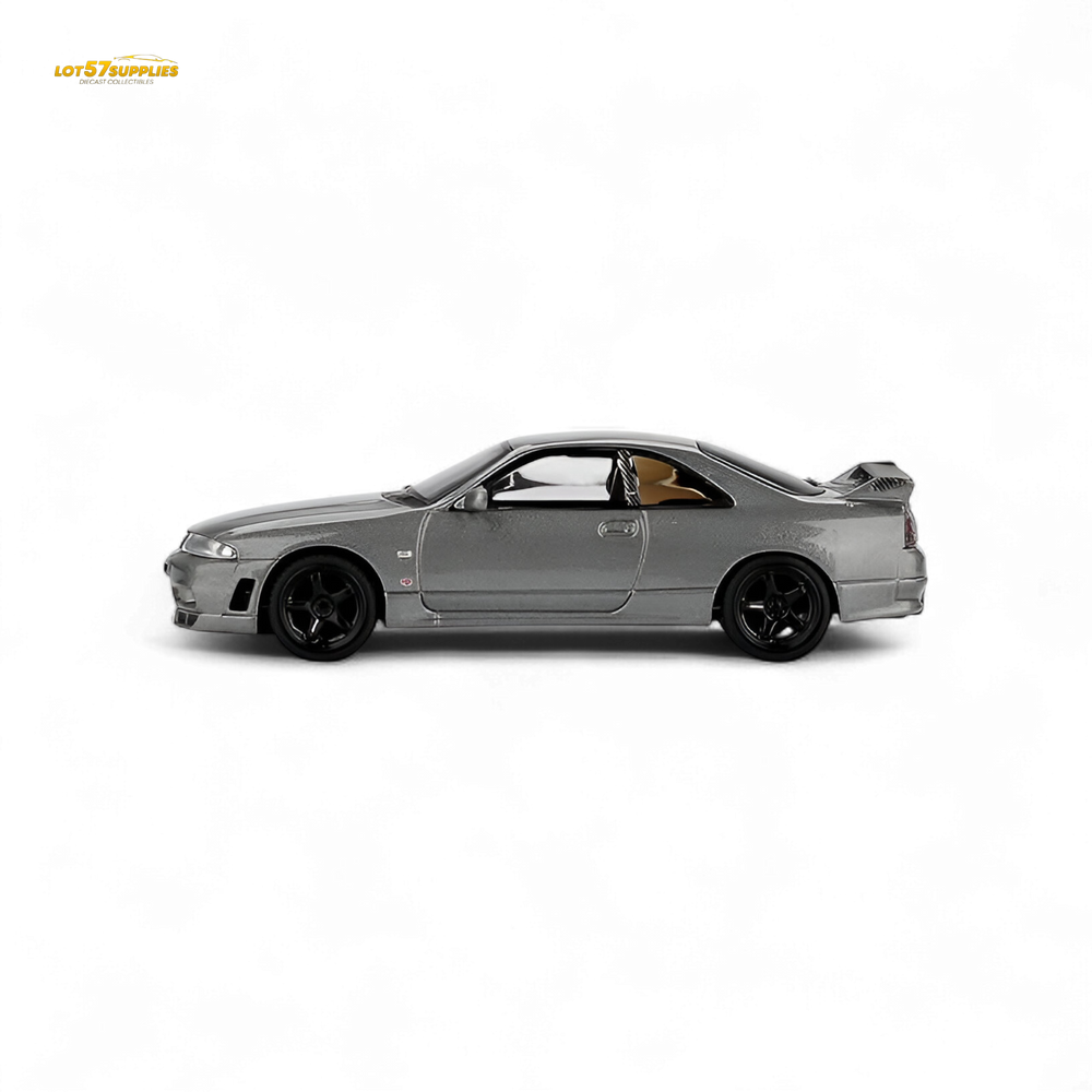 (Pre-Order) Mini-GT Nissan Skyline GT-R (NISMO BCNR33 CRS Version) - Dark Metal Gray 1:64 #1128 (ONLINE ORDER ONLY)