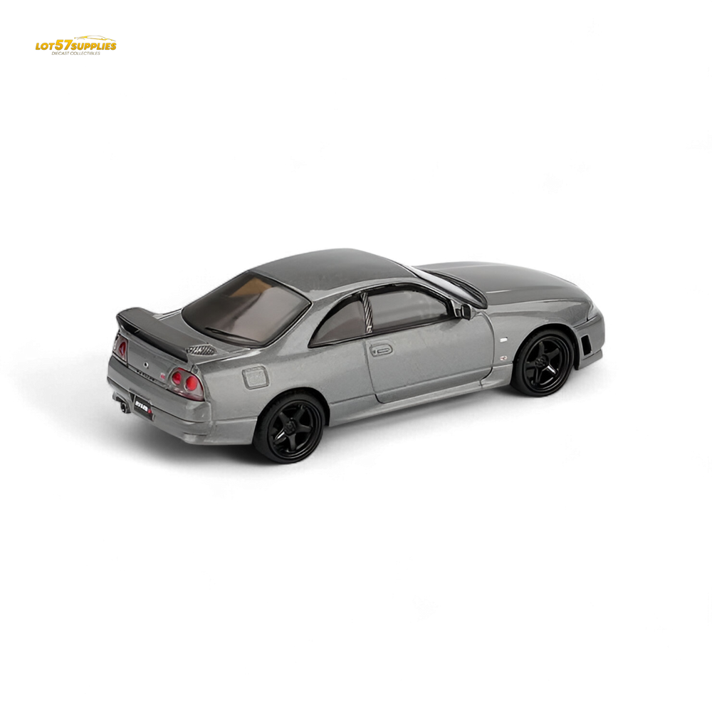 (Pre-Order) Mini-GT Nissan Skyline GT-R (NISMO BCNR33 CRS Version) - Dark Metal Gray 1:64 #1128 (ONLINE ORDER ONLY)