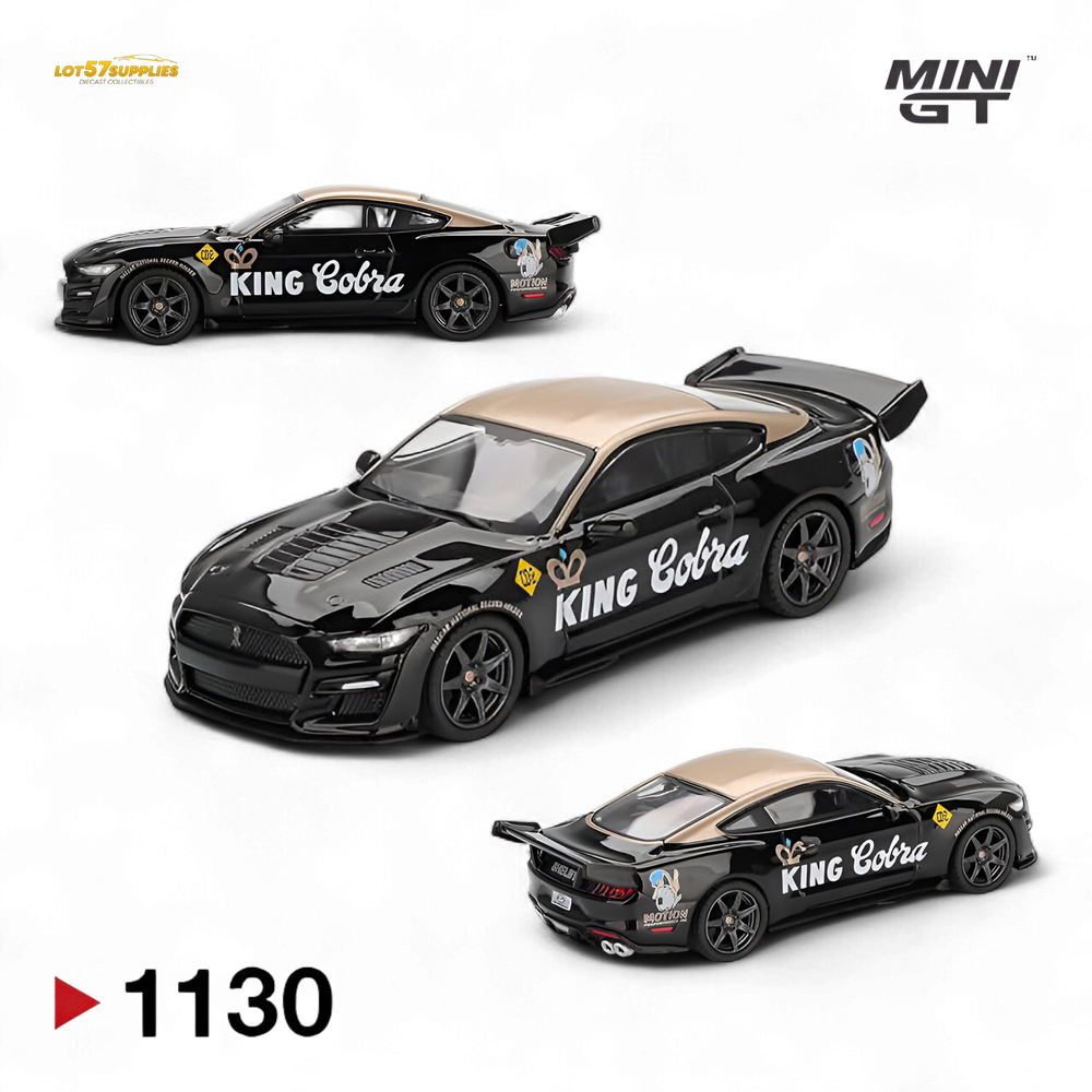 (Pre-Order) Mini-GT Shelby GT500 Dragon Snake Concept - Black/Gold 1:64 #1130 (ONLINE ORDER ONLY)
