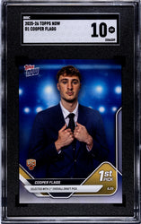 Graded 2025 Topps Now Cooper Flagg #D1 Draft Rookie RC Basketball Card SGC 10 Gem Mint (ONLINE ORDER ONLY)