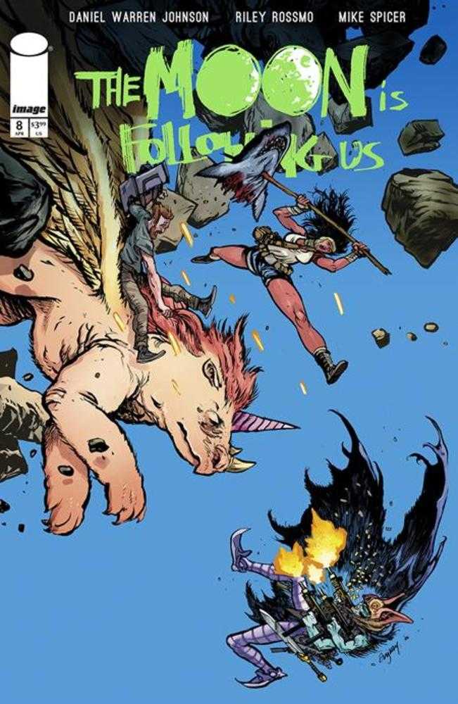The Moon Is Following Us #8 (Of 10) Cover B Daniel Warren Johnson & Mike Spicer Variant (Online Order Only)