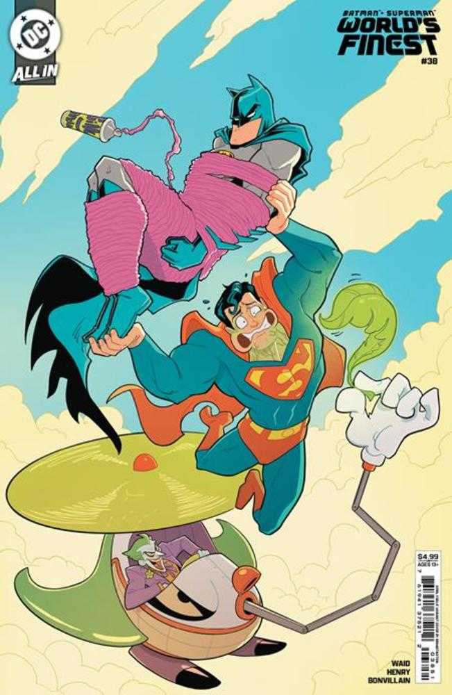 Batman Superman Worlds Finest #38 Cover D Brandt & Stein April Fools Card Stock Variant (We Are Yesterday) (Online Order Only)