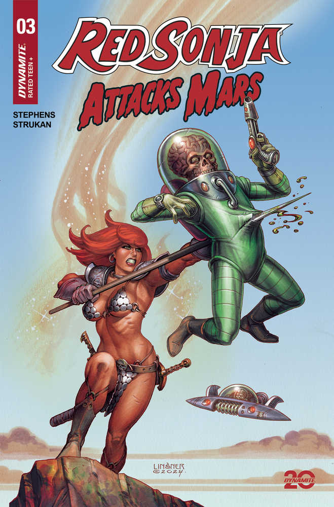 Red Sonja Attacks Mars #3 Cover A Linsner (Online Order Only)