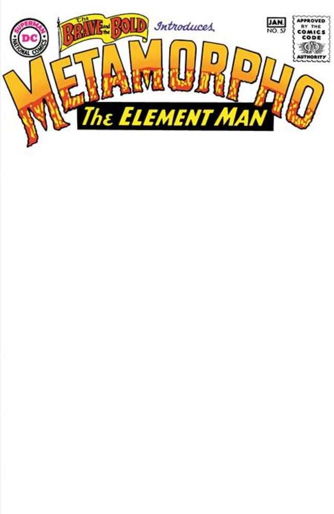 Brave And The Bold #57 Facsimile Edition Cover C Blank Card Stock Variant (Online Order Only)