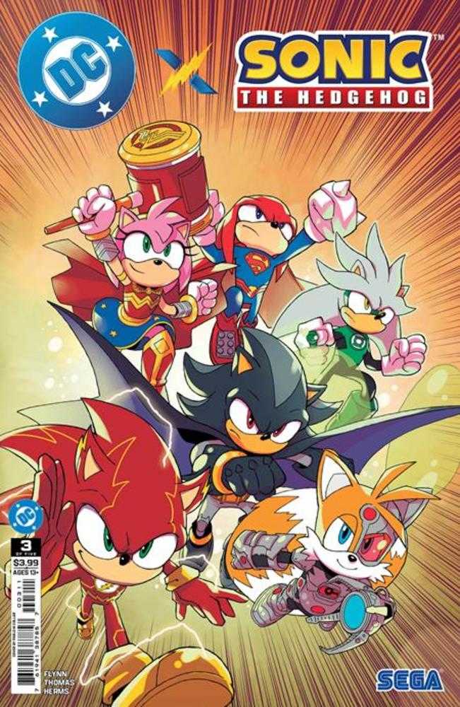 DC X Sonic The Hedgehog #3 (Of 5) Cover A Pablo M Collar (Online Order Only)
